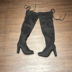 Black over the knee boots